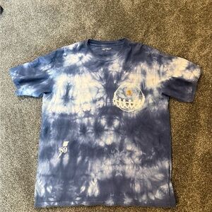Carhartt WIP Blue Tie-Dye Short Sleeve Tee